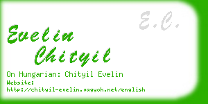 evelin chityil business card